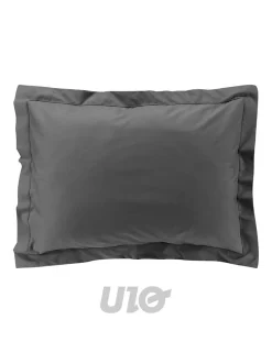 Douceur D'Intérieur Taies d'Oreiller Percale 50x70 cm anthracite* Taie D'Oreiller