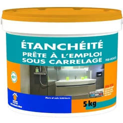 Étanchéité Prête à l Emploi Sous Carrelage 5kg - Protection Imperméable - Application Facile - Idéal Avant Pose de Carrelage>Prb
