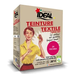 Ideal Teinture textile vintage fuschia Idéal 350g* Entretien Du Textile