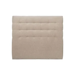 Tete de lit Capitonnée Tissu - A poser au sol><noscript><img width=