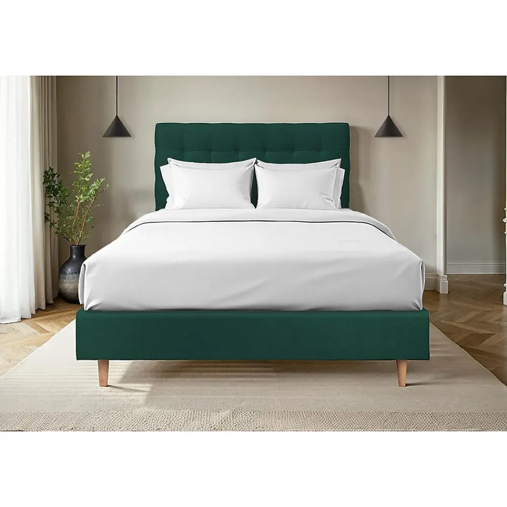 Tete de lit Capitonnée Velours - A poser au sol>Sommeil De Plomb Discount