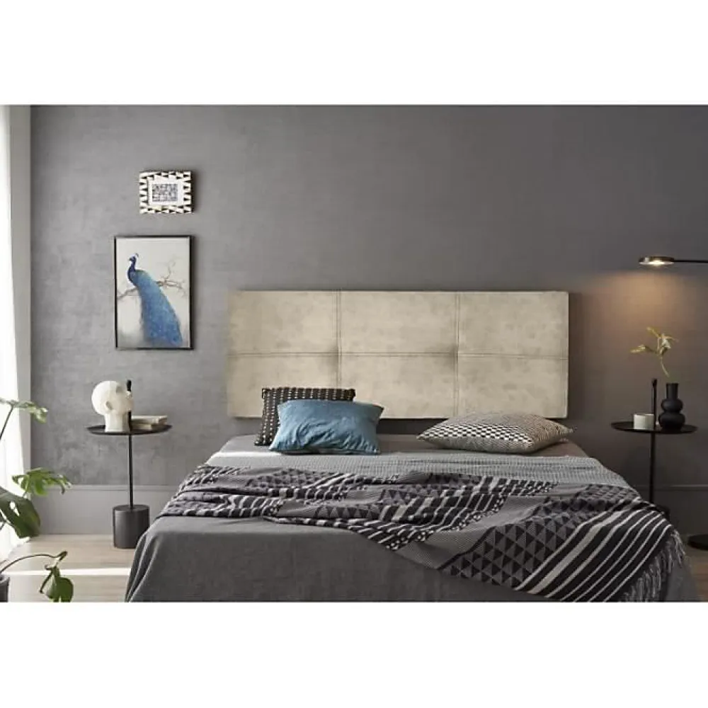 Eccox TETE DE LIT DALIA TISSU MAGNOLIA Beige 170* Tête De Lit