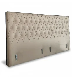 Pro Et Discount Tete de Lit en Velours Alcantara beige 190 x 100 cm - Couleur Sable* Tête De Lit