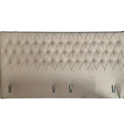 Pro Et Discount Tete de Lit en Velours Alcantara beige 190 x 100 cm - Couleur Sable* Tête De Lit