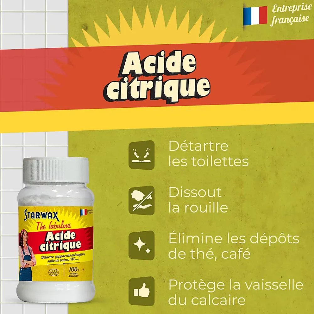 Starwax Fabulous The fabulous Starwax Acide citrique 400 gr* Acide Citrique