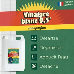 Starwax The fabulous Vinaigre 9,5° blanc 6L* Vinaigre Ménager