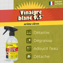 Starwax The fabulous Vinaigre blanc 9,5° parfum citron 500ml* Vinaigre Ménager