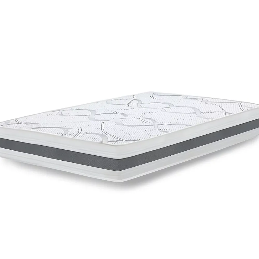 The White Stone Matelas en Mousse à Mémoire de Forme 105x195 cm Hauteur 22 cm* Matelas