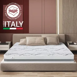 The White Stone Matelas en Mousse à Mémoire de Forme 130x170 cm Hauteur 27 cm* Matelas