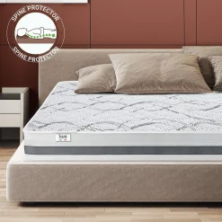 Matelas en Mousse à Mémoire de Forme 90x195 cm Hauteur 27 cm><noscript><img width=
