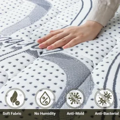 The White Stone Matelas Orthopédique 120x185 cm Fermeté Moyenne* Matelas