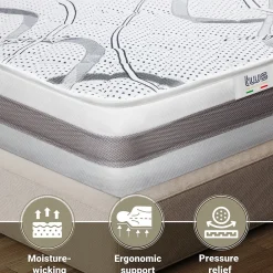 Matelas Orthopédique 220x240 cm Fermeté Moyenne><noscript><img width=