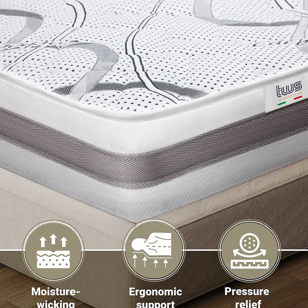 Matelas Orthopédique 75x170 cm Fermeté Moyenne>The White Stone Hot