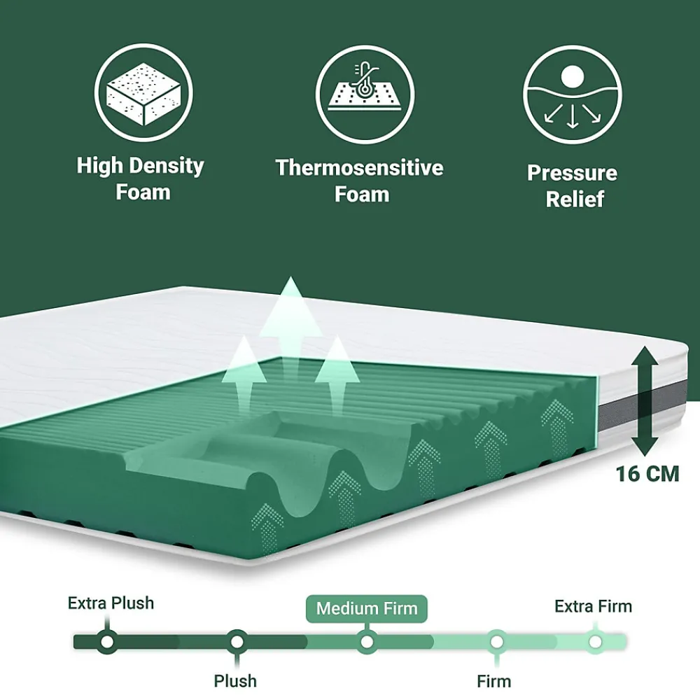 Matelas 95x220 cm en Mousse Antibactérien>The White Stone Hot