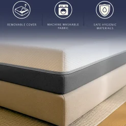 The White Stone Matelas 140x190 Memory Foam et Mousse Haut 22 cm* Matelas