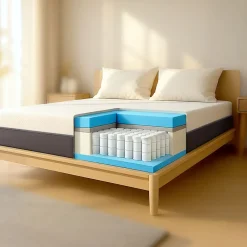 The White Stone Matelas 140x190 Memory Foam et Mousse Haut 22 cm* Matelas