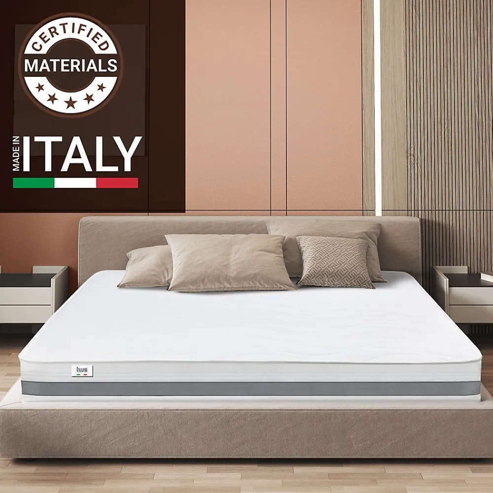 Matelas 200x220 cm en Mousse Antibactérien>The White Stone Hot