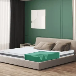 The White Stone Matelas 155x210 cm en Mousse Antibactérien* Matelas