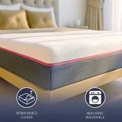 Matelas 90x190 en Mousse à Mémoire Breeze et Ressorts Ensachés, Hauteur 30 cm><noscript><img width=