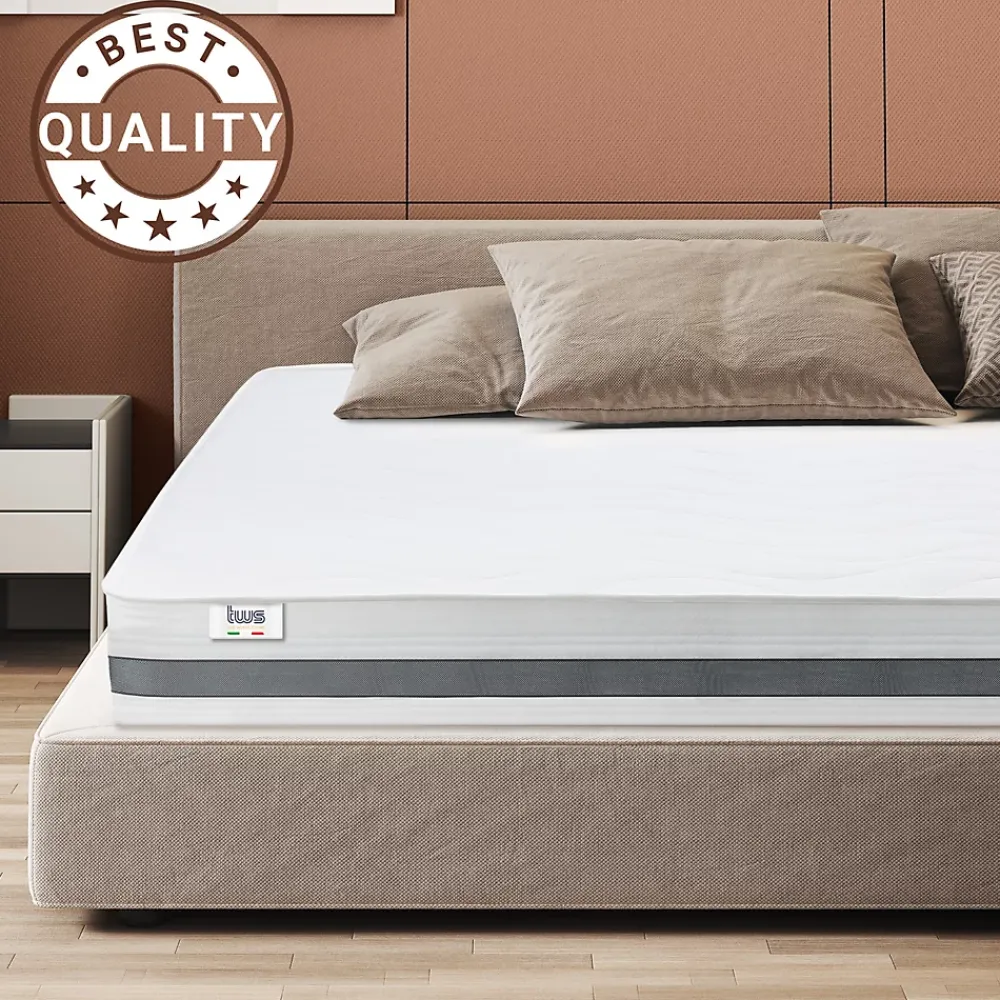 The White Stone Matelas 140x185 cm en Mousse Antibactérien* Matelas