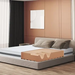 The White Stone Matelas 140x185 cm en Mousse Antibactérien* Matelas