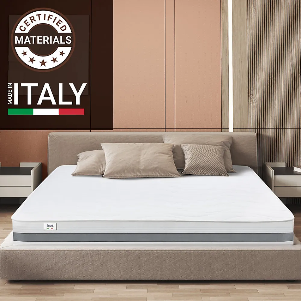 Matelas 125x210 cm en Mousse Antibactérien>The White Stone Clearance