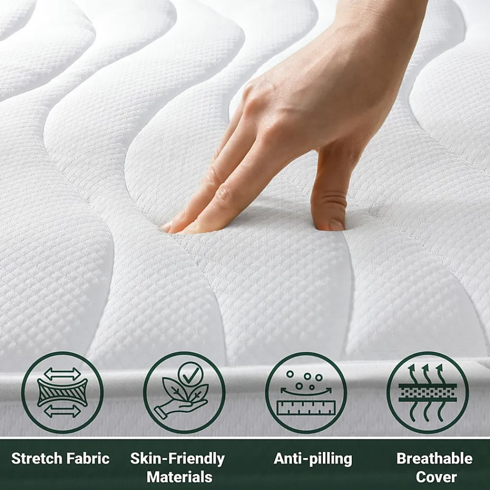Matelas 200x220 cm en Mousse Antibactérien>The White Stone New