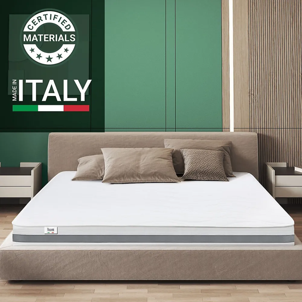 Matelas 95x180 cm en Mousse Antibactérien>The White Stone Outlet