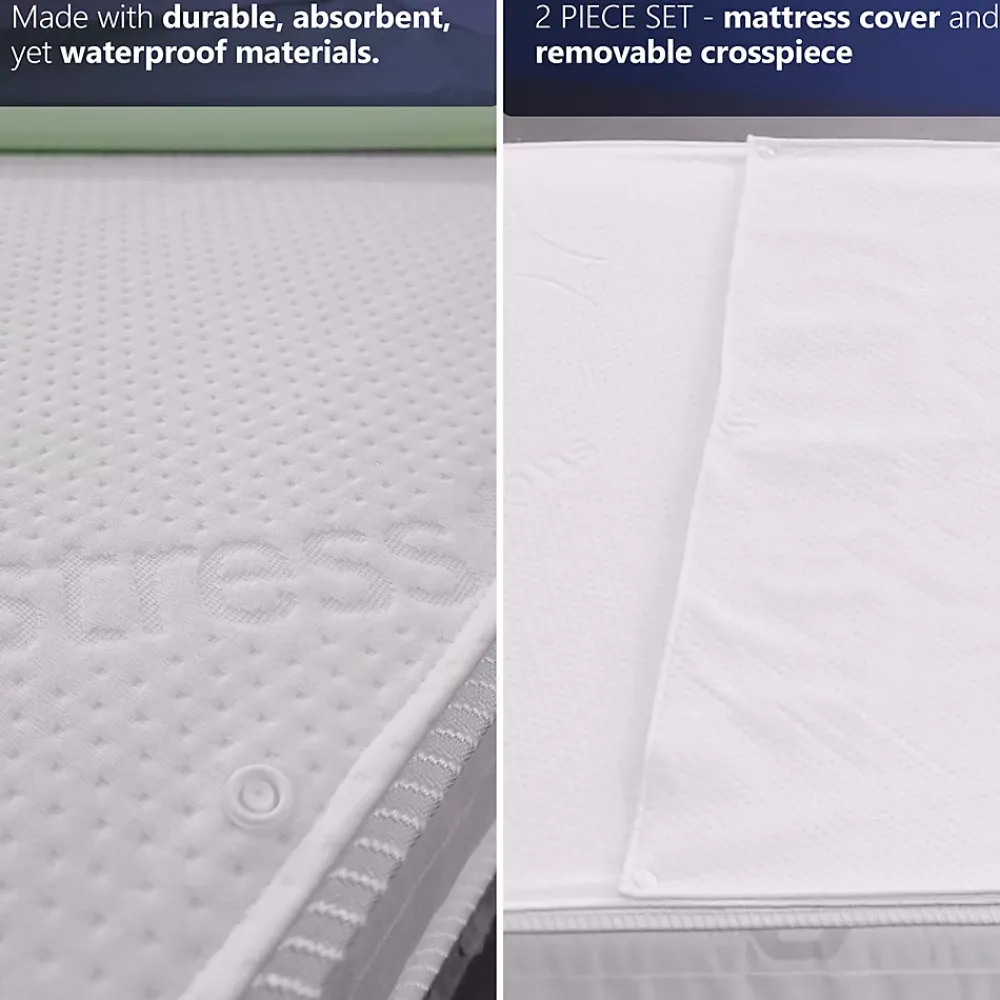 The White Stone Protège-matelas 160x200 Imperméable avec Alèse Amovible* Protège Matelas