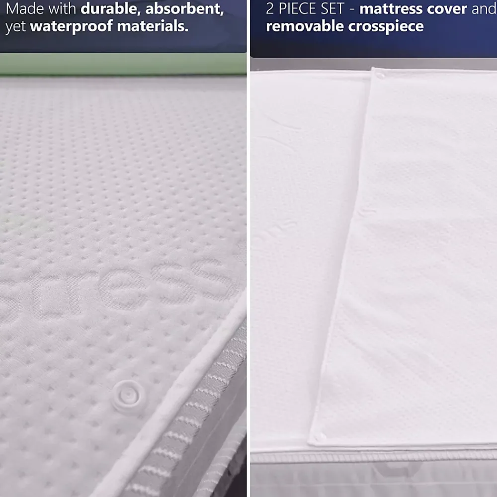 The White Stone Set de 3 Alèses 100x75 cm Imperméables et Réutilisables* Protège Matelas