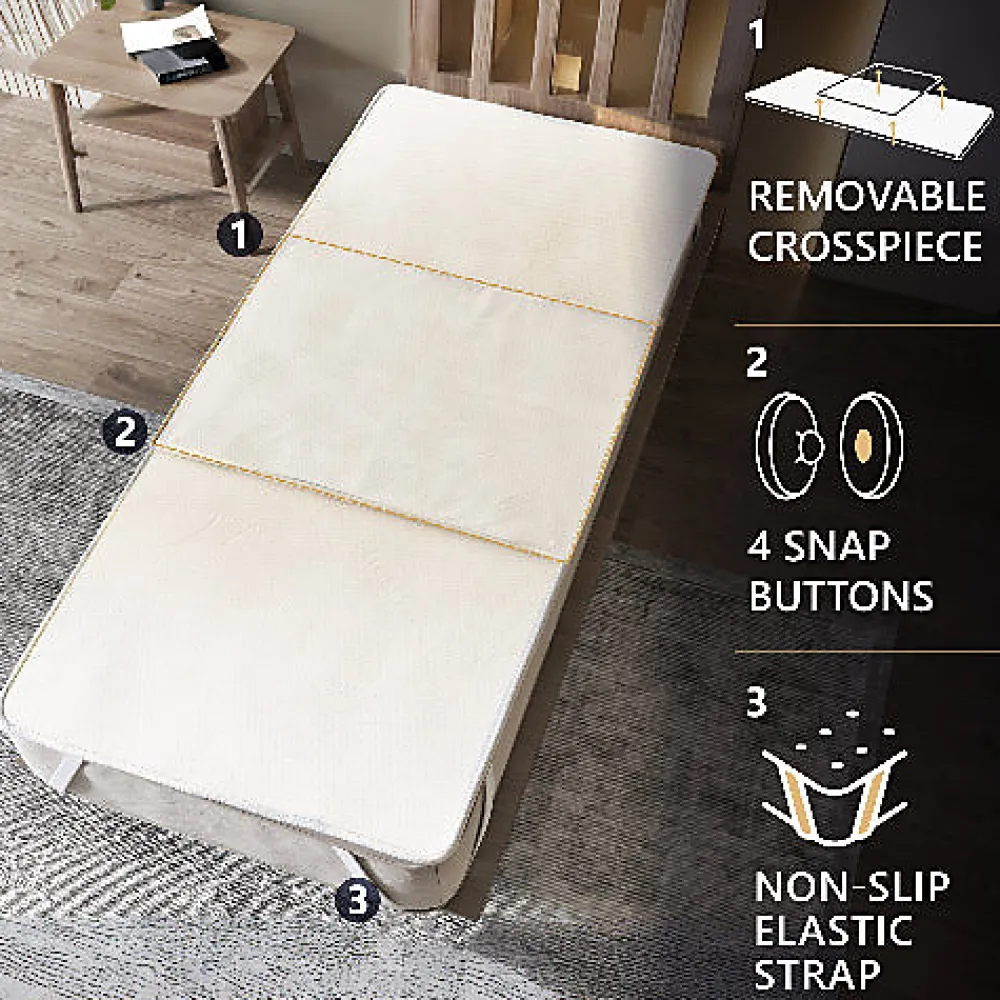 The White Stone Set de 3 Alèses 90x75 cm Imperméables et Réutilisables* Protège Matelas