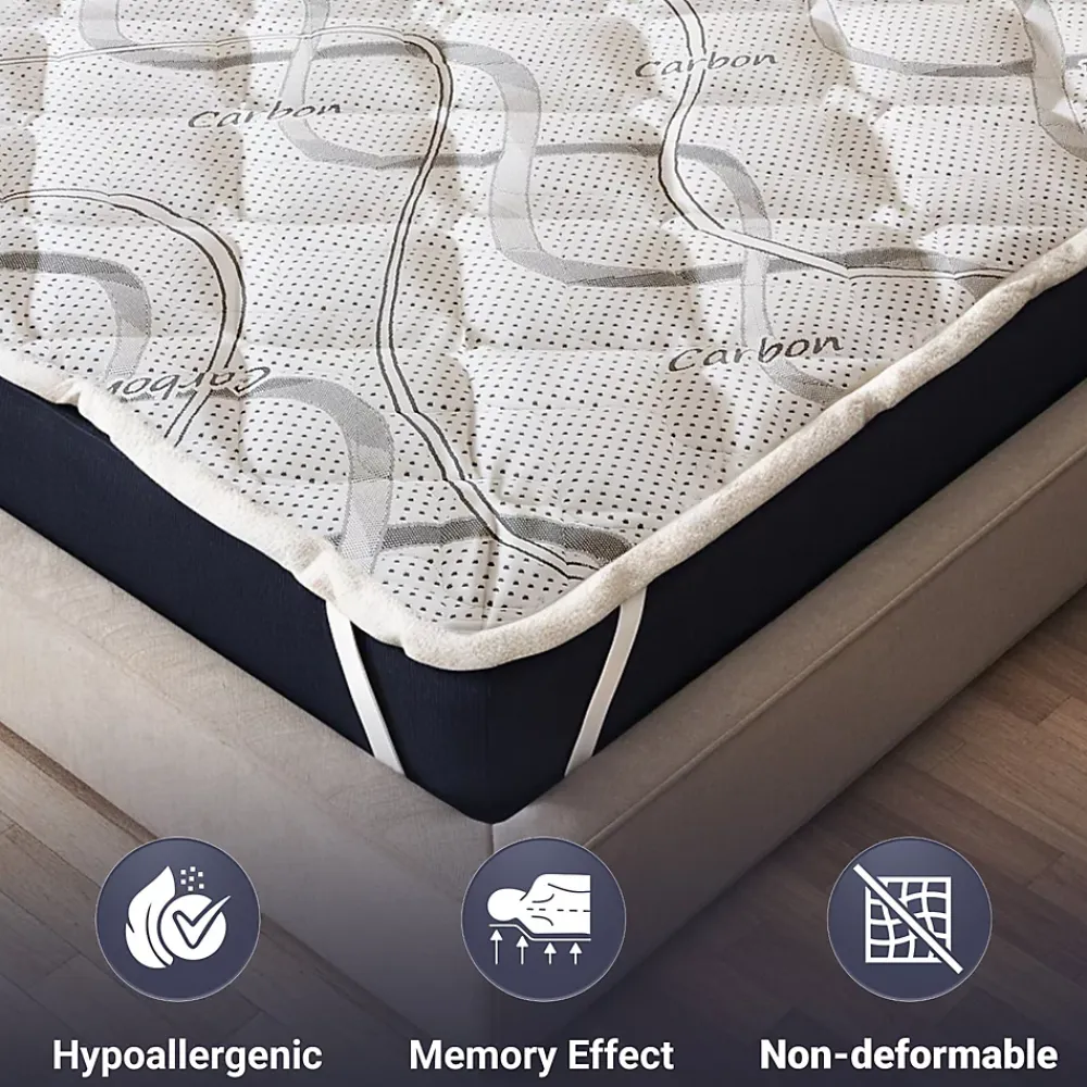 The White Stone Surmatelas 160x200 respirant hauteur 5 cm* Surmatelas