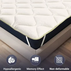 The White Stone Surmatelas Rafraîchissant avec Élastiques 140x200* Surmatelas