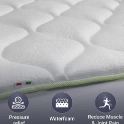 The White Stone Surmatelas Rafraîchissant avec Élastiques 140x200* Surmatelas