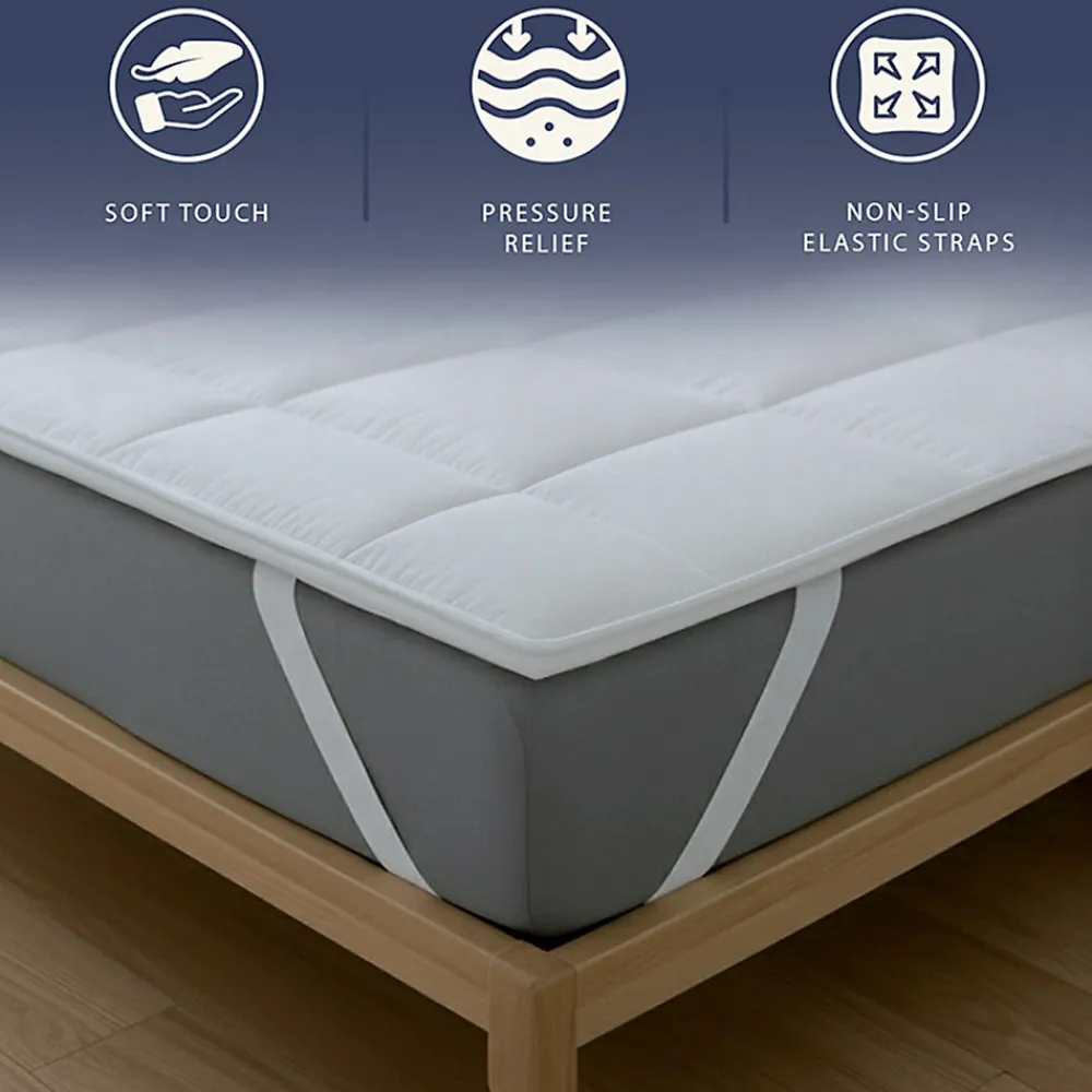 Surmatelas 120x190 cm en ouate de 500 g>The White Stone Clearance