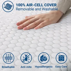 The White Stone Surmatelas en mousse à mémoire de forme 90 x 200 cm* Surmatelas