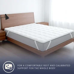 The White Stone Surmatelas 160x200 cm en ouate de 500 g* Surmatelas