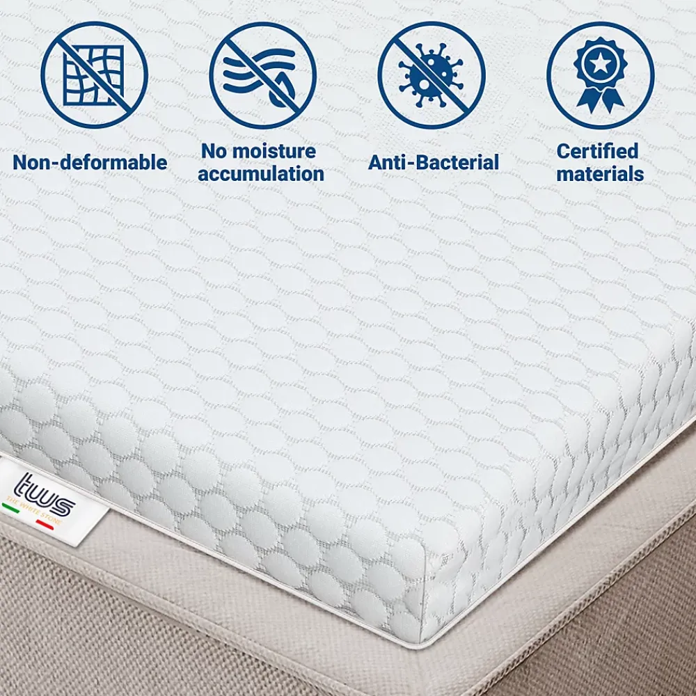 The White Stone Surmatelas en mousse à mémoire de forme 95 x 200 cm* Surmatelas