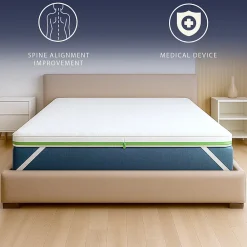 The White Stone Surmatelas 90x190 en Memory Foam Breeze à 9 Zones* Surmatelas