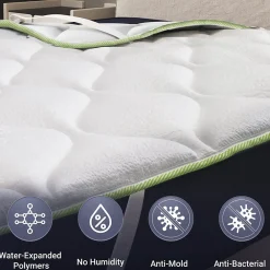 The White Stone Surmatelas Rafraîchissant avec Élastiques 160x190* Surmatelas