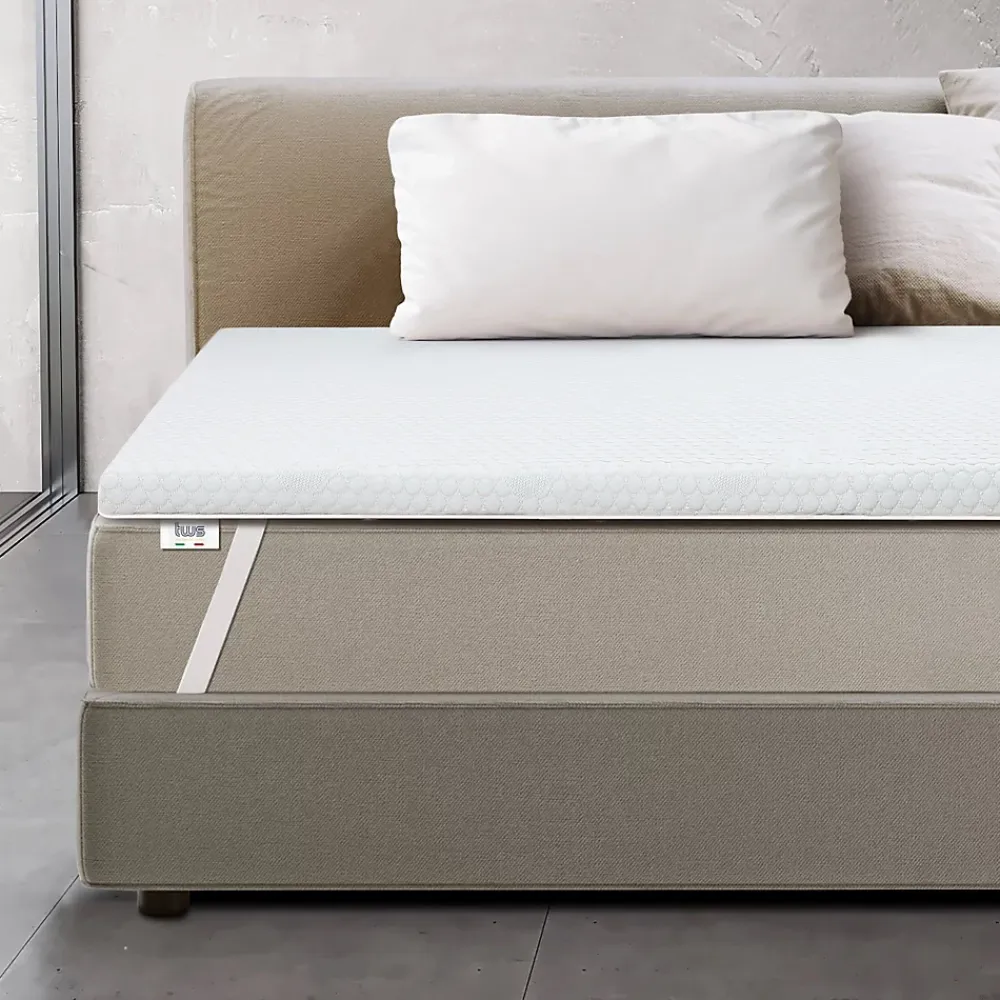 The White Stone Surmatelas en mousse à mémoire de forme 80 x 195 cm* Surmatelas