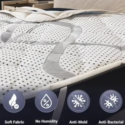 Surmatelas 140x200 respirant hauteur 5 cm><noscript><img width=