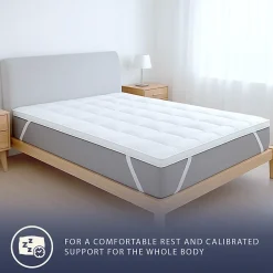 The White Stone Surmatelas 120x190 cm en ouate de 800 g* Surmatelas