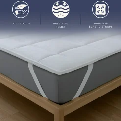 The White Stone Surmatelas 120x200 cm en ouate de 500 g* Surmatelas