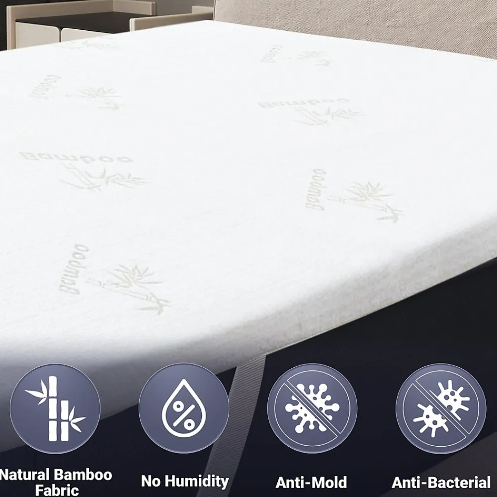 The White Stone Surmatelas 170x190 cm en Latex Naturel, Déhoussable 5 cm* Surmatelas