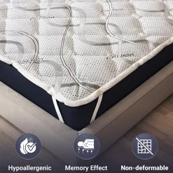 The White Stone Surmatelas 80x190 respirant hauteur 5 cm* Surmatelas