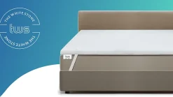 The White Stone Surmatelas en mousse à mémoire de forme 130 x 200 cm* Surmatelas