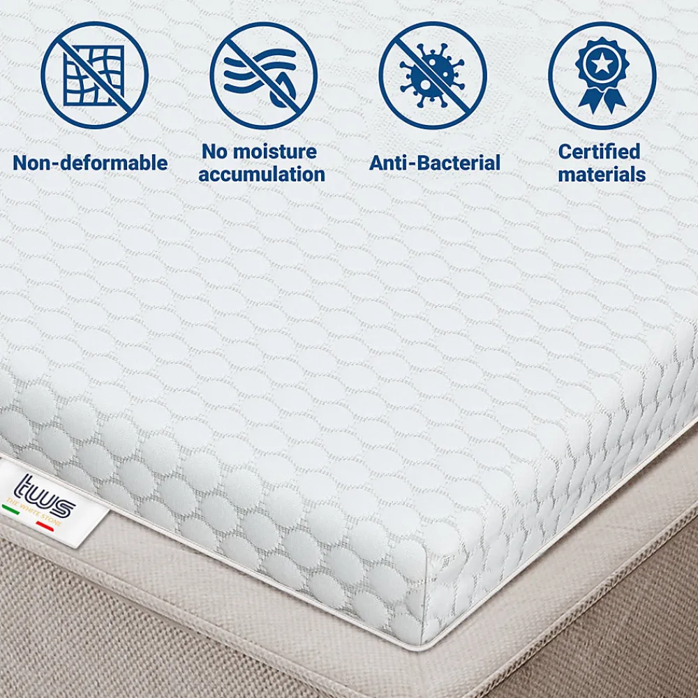Topper Memory Foam Pour lit simple 120x220>The White Stone Hot