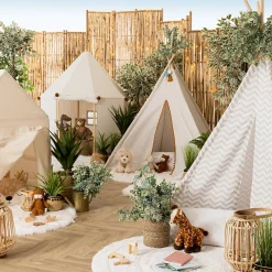Tipi enfant Wapi - écru - peuplier H160 cm - Atmosphera><noscript><img width=