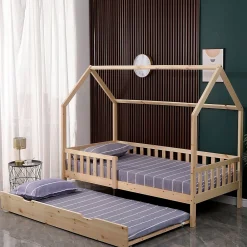 Happy Garden Tiroir-lit blanc -*Enfant Lit Enfant